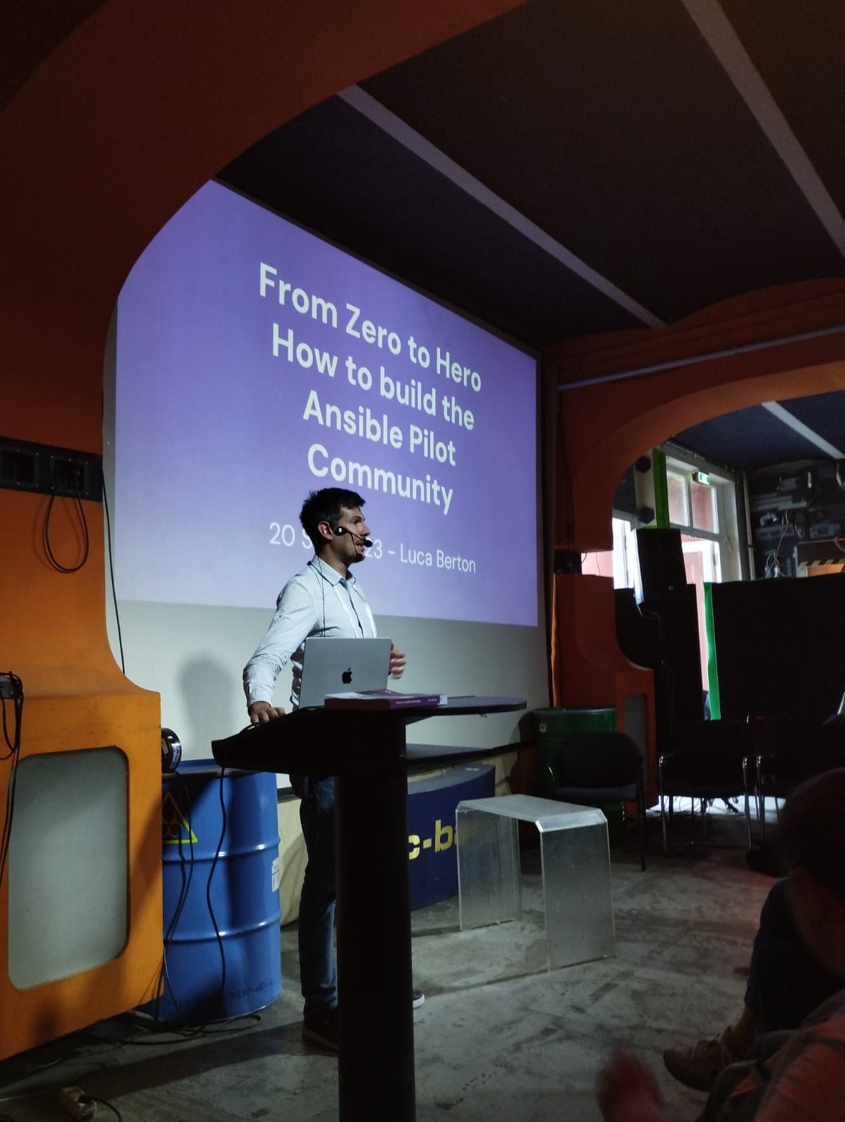 Luca Berton at Ansible Community Day Berlin 2023