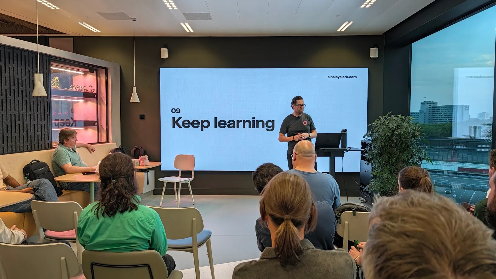 Go Amsterdam meetup - Ainsley Clark on staying passionate in tech (photo 1)
