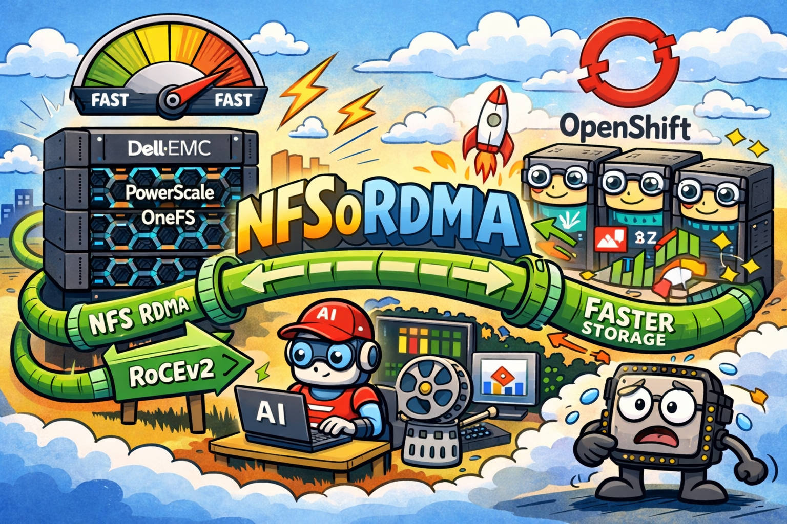 Cover for NFSoRDMA on Dell EMC PowerScale OneFS for OpenShift