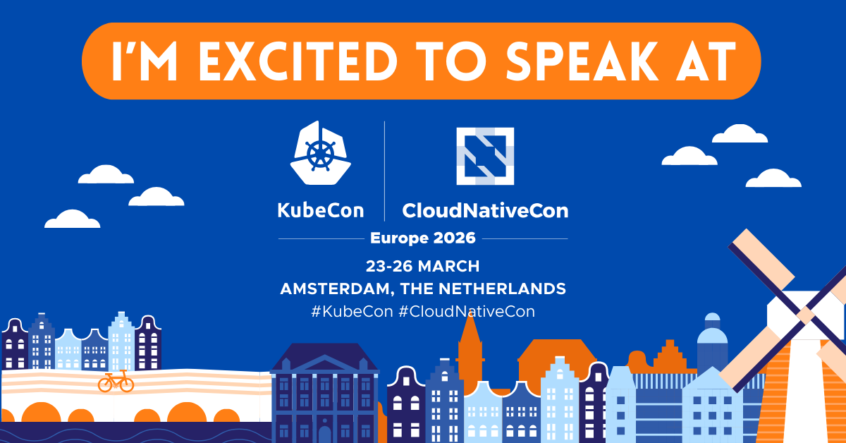 Luca Berton speaking at KubeCon Europe 2026