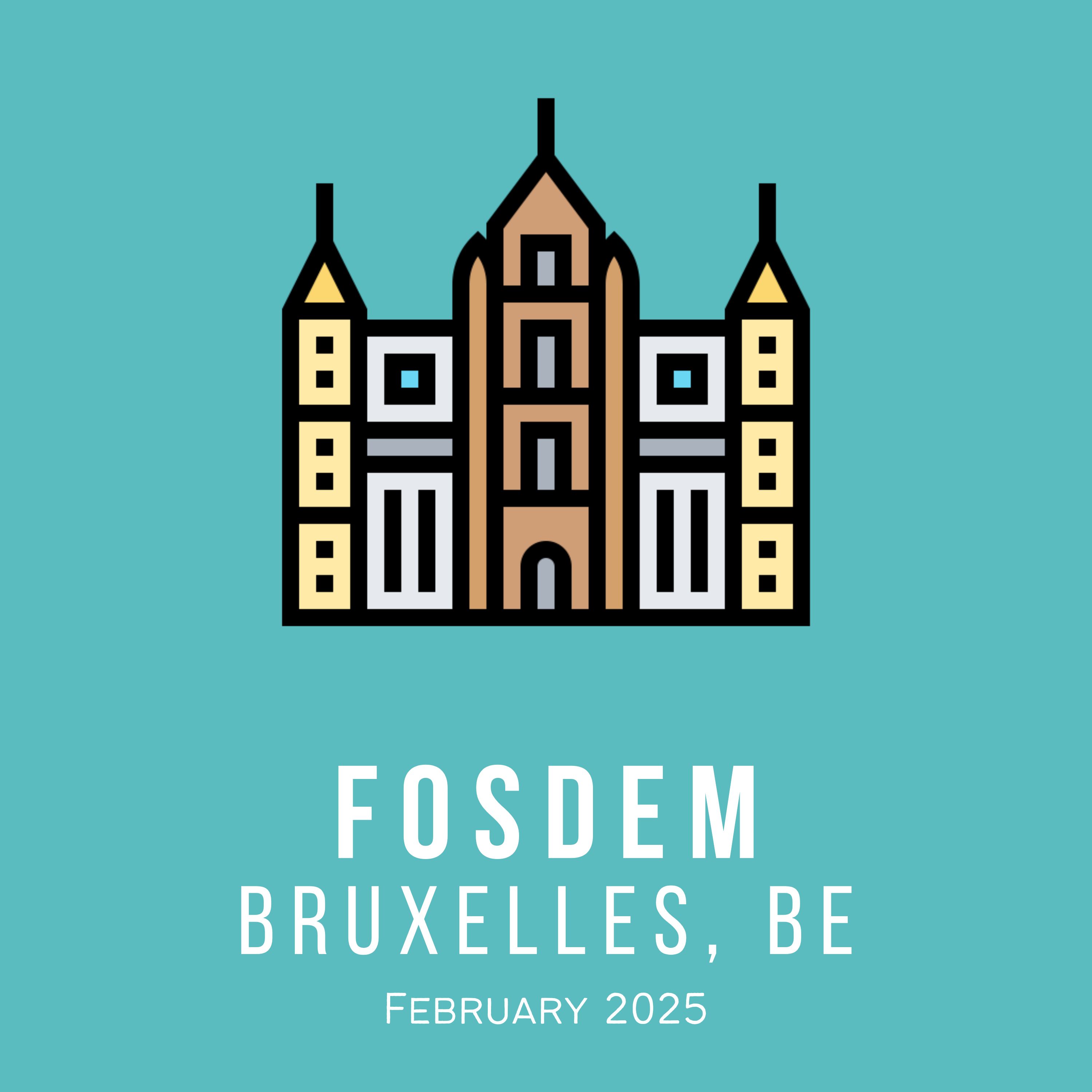 Luca Berton interviewing at FOSDEM 2025