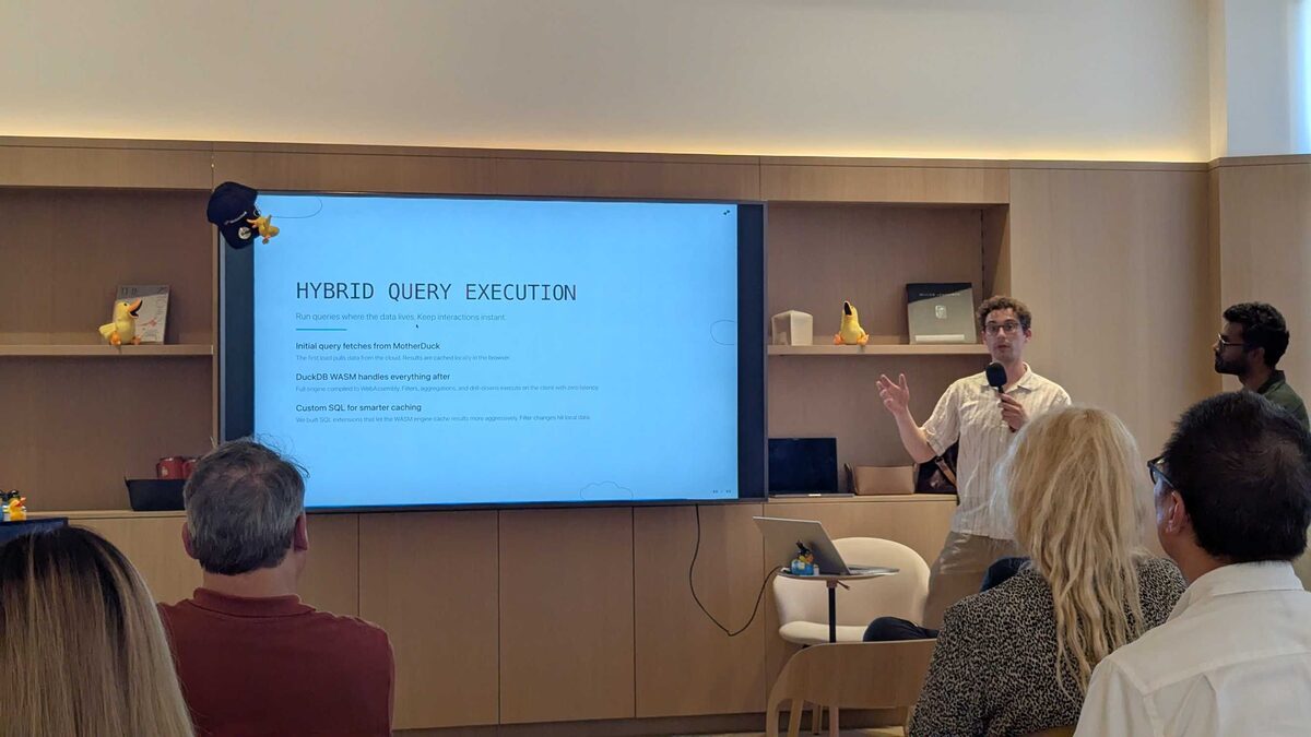 Hybrid Query Execution — cloud fetch then local WASM