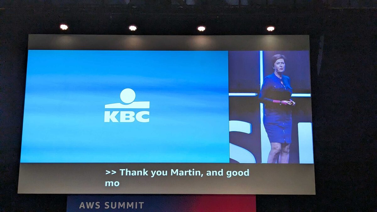 Karen Van De Woestyne at AWS Summit