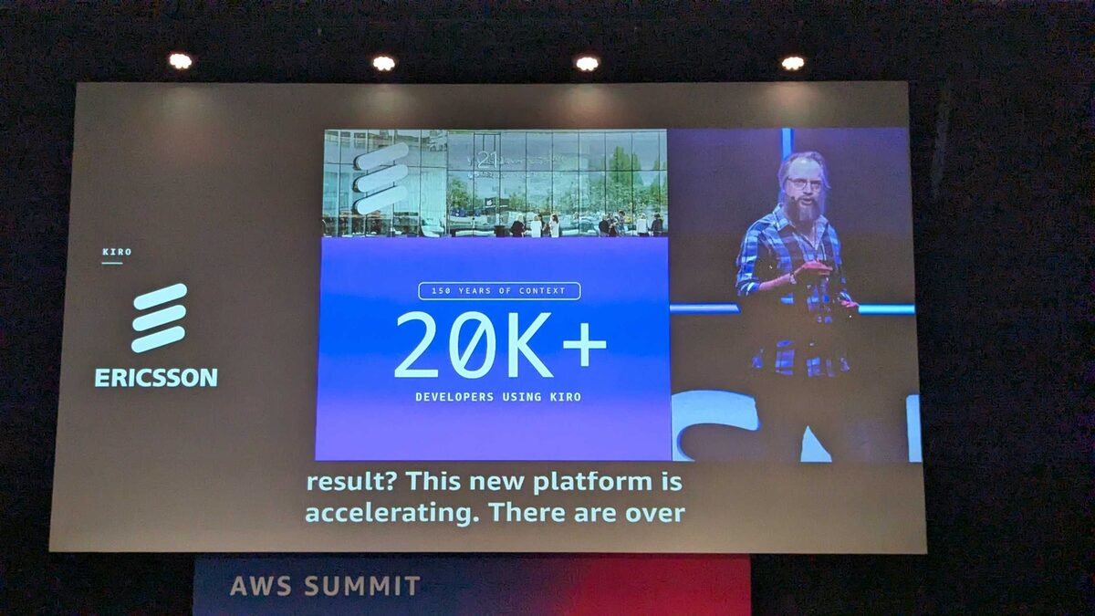Ericsson using Kiro — 20K+ developers, 150 years of context