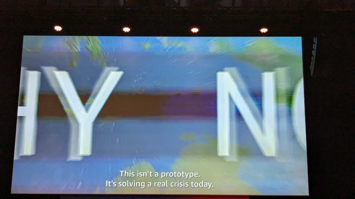 This is not a prototype — it is solving a real crisis today