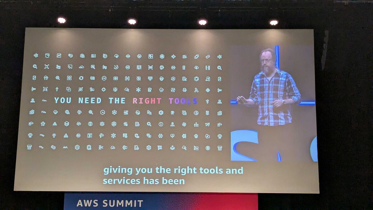 AWS Summit keynote — giving you the right tools and services