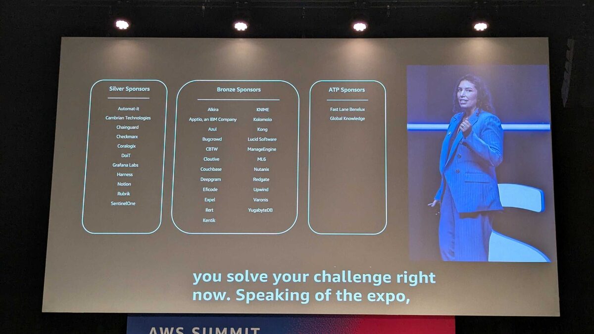 AWS Summit Amsterdam 2026 sponsors — Silver, Bronze, and ATP partners