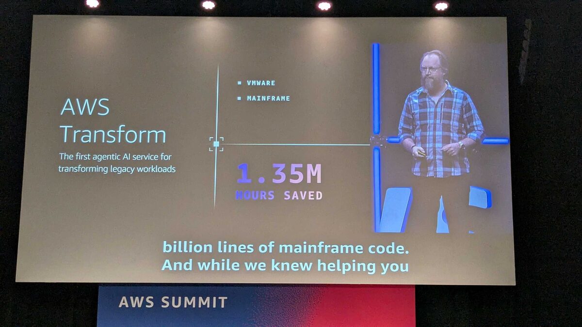 AWS Transform — the first agentic AI service for transforming legacy workloads, 1.35M hours saved