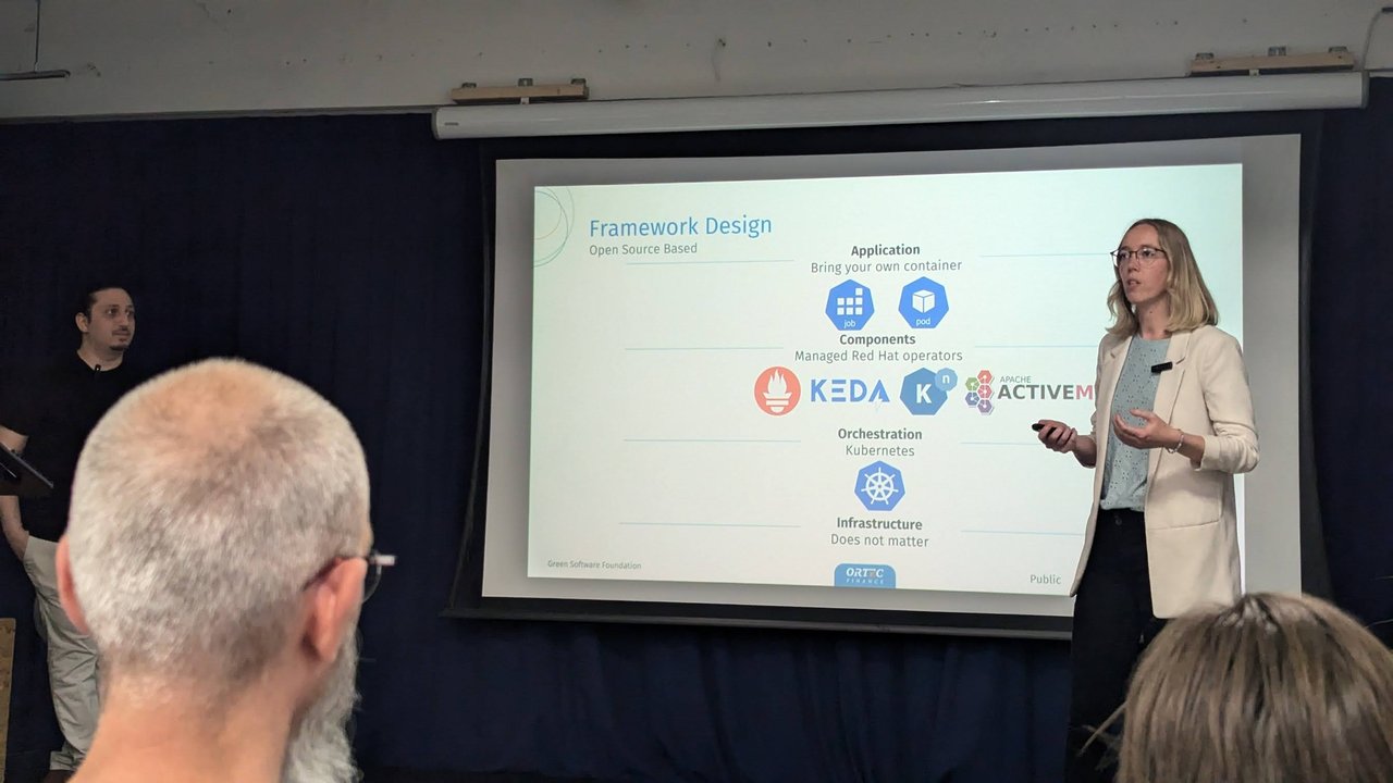 Framework Design slide: bring your own container, KEDA and other operators, Kubernetes orchestration