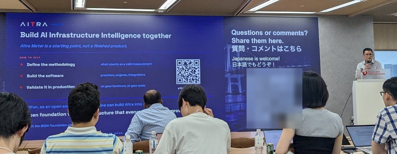 Slide: Build AI Infrastructure Intelligence together, from the AITRA talk