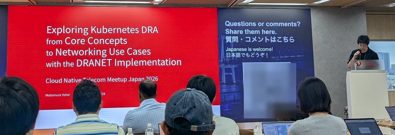 Title slide: Exploring Kubernetes DRA from Core Concepts to Networking Use Cases with the DRANET Implementation