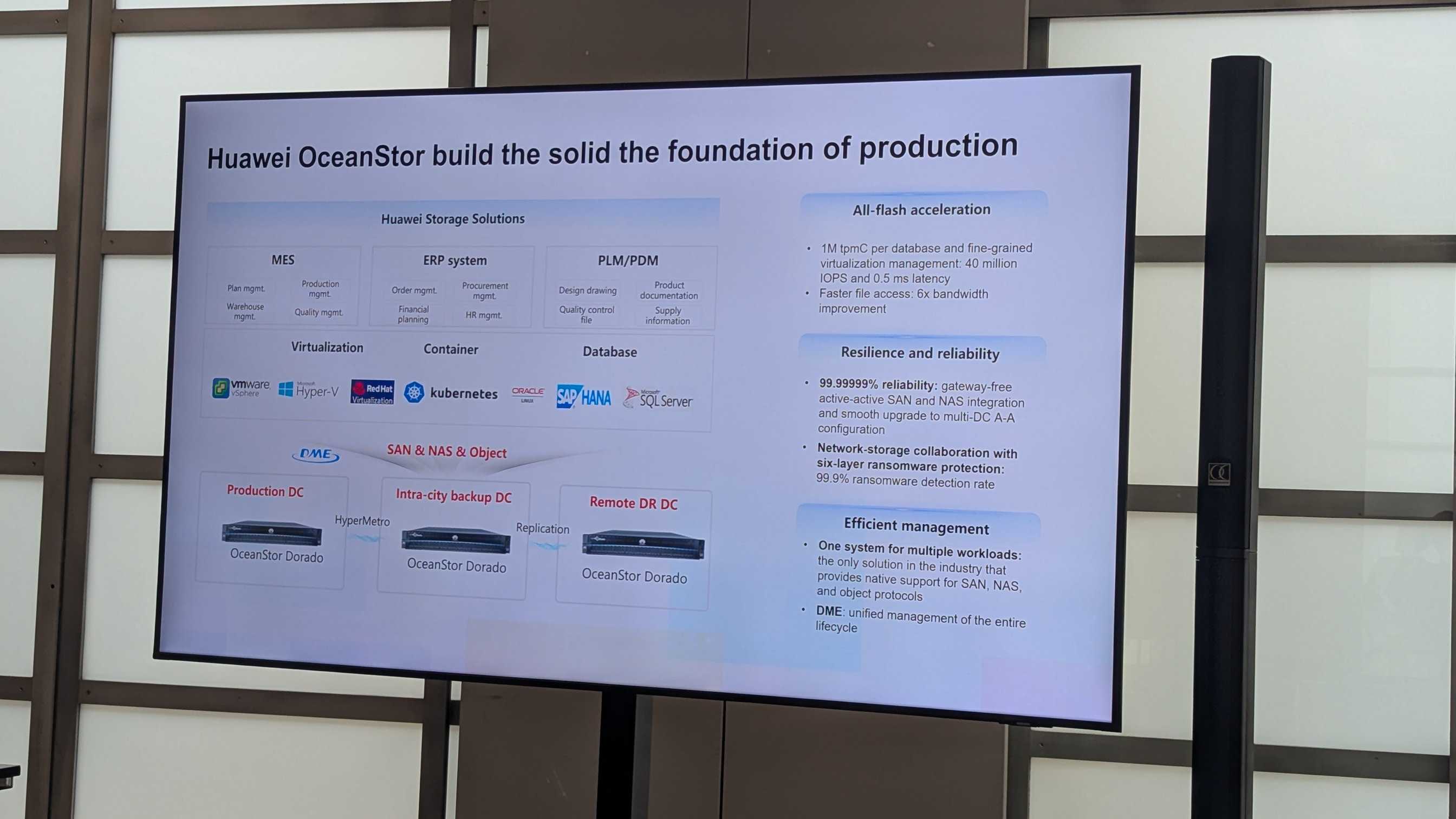 Huawei OceanStor production storage architecture