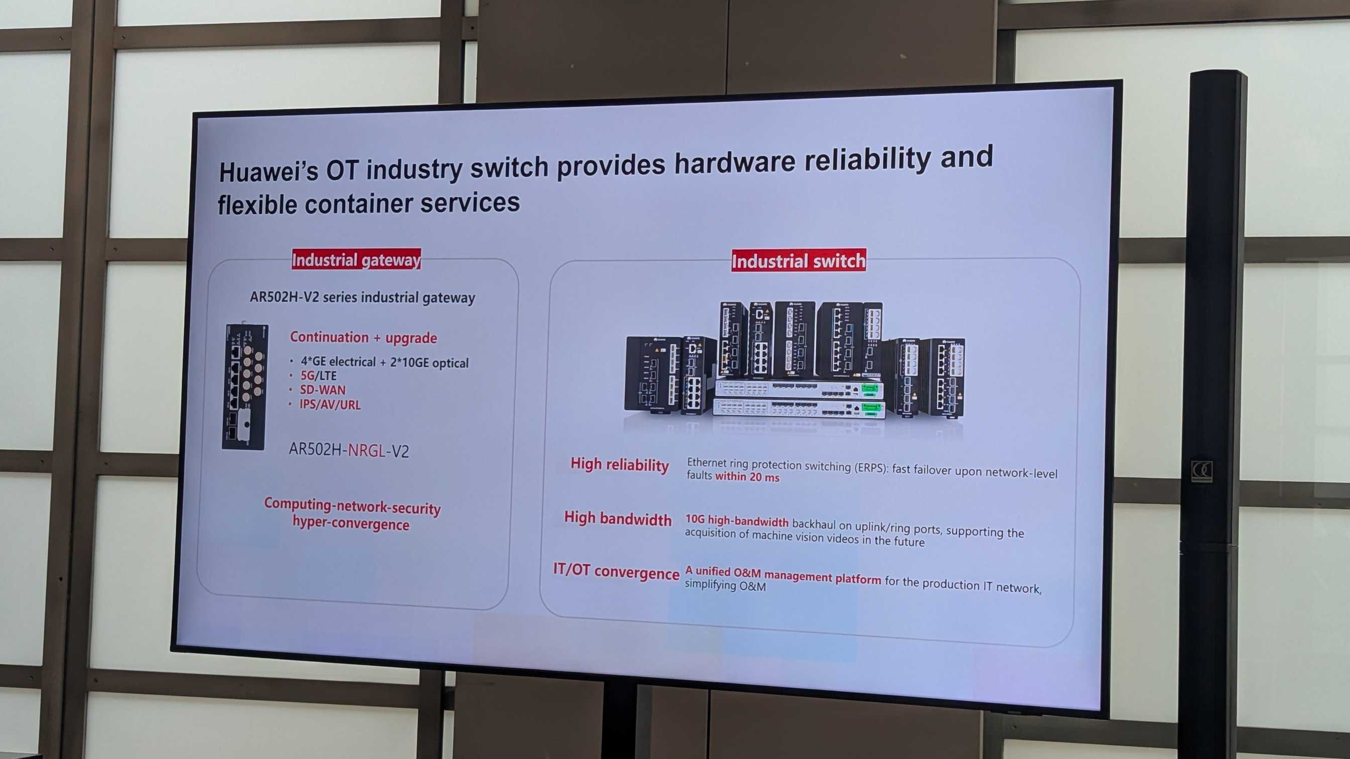 Huawei OT industrial switches and gateways