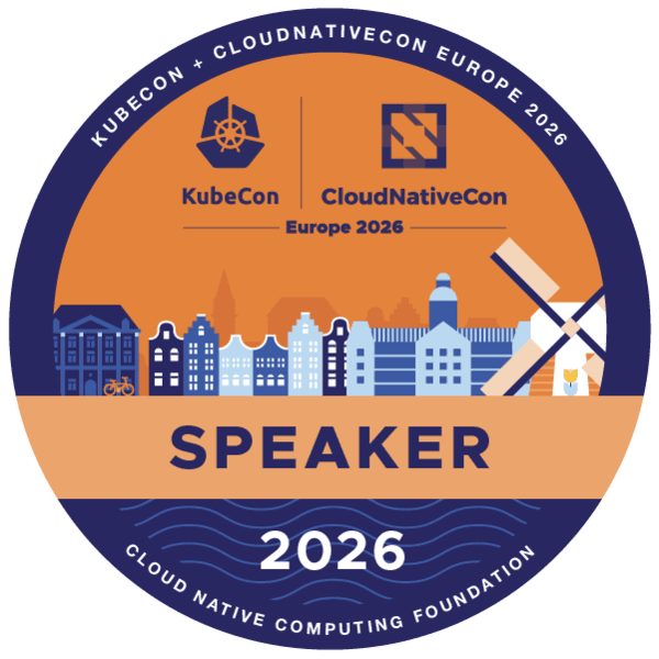 KubeCon + CloudNativeCon Europe 2026 Speaker Badge