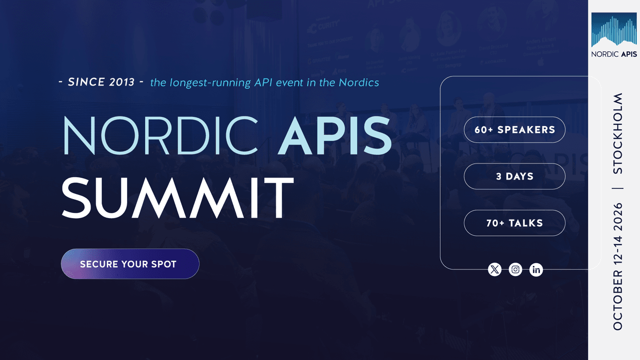 Nordic APIs Summit 2026 Stockholm