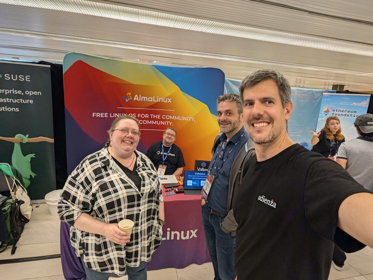 At the AlmaLinux booth at Open Source Summit Europe 2026