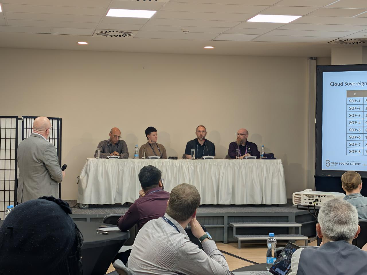 Cloud Sovereignty panel at Open Source Summit Europe 2026 in Prague