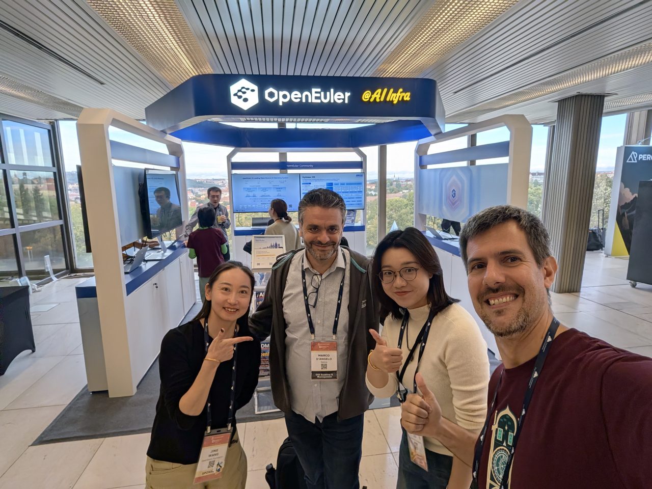 At the openEuler booth on Friday