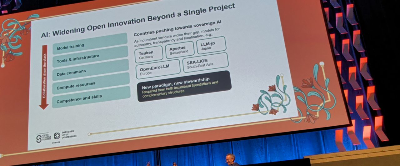 Slide: AI widening open innovation beyond a single project