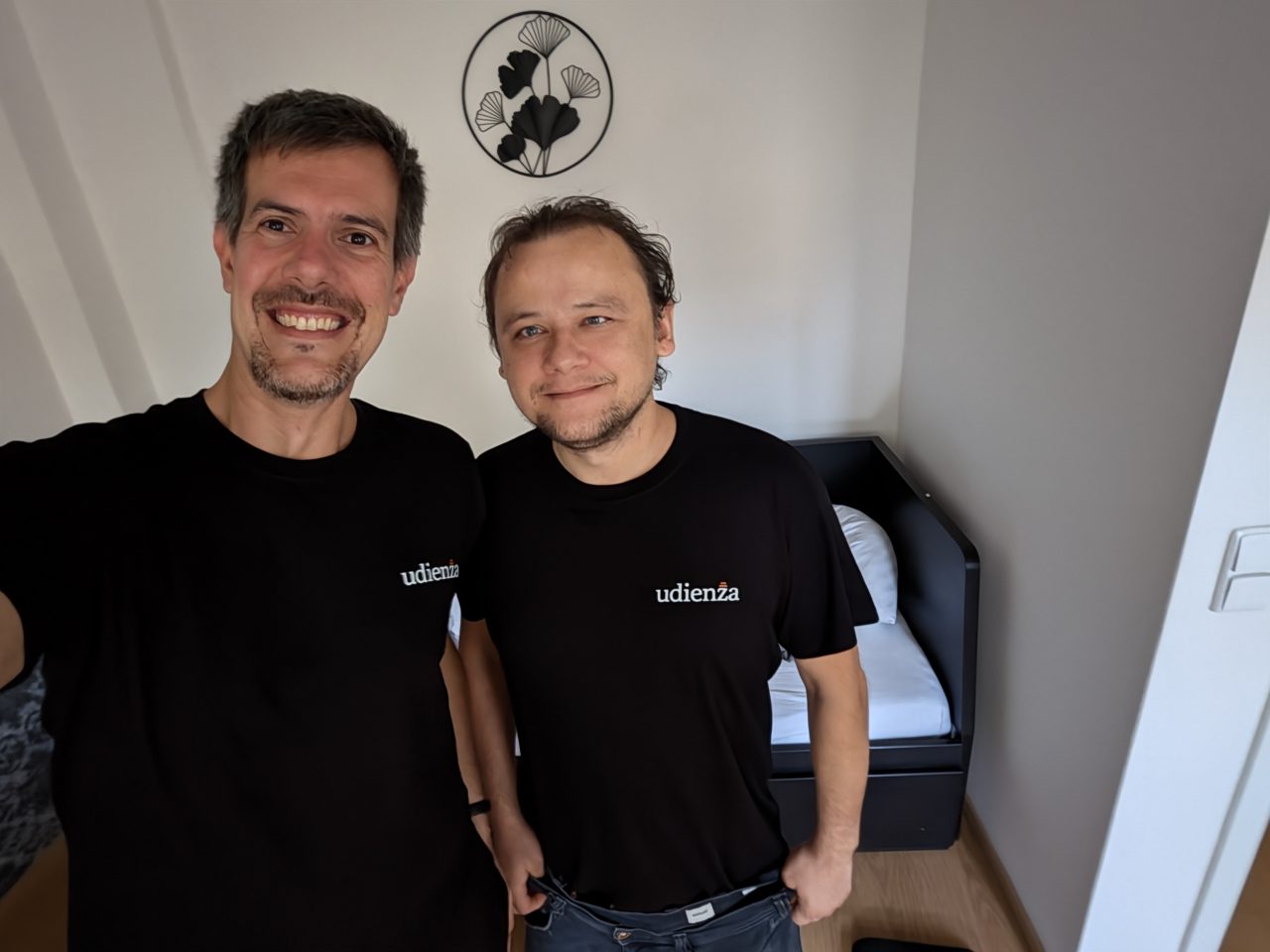 Luca Berton and Marcin Czupryniak of Udienza on the first morning in Prague