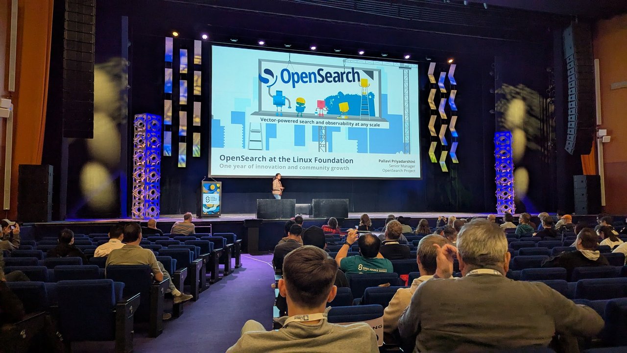OpenSearch at the Linux Foundation: one year of innovation and community growth, keynote by Pallavi Priyadarshini at Open Source Summit Europe 2025