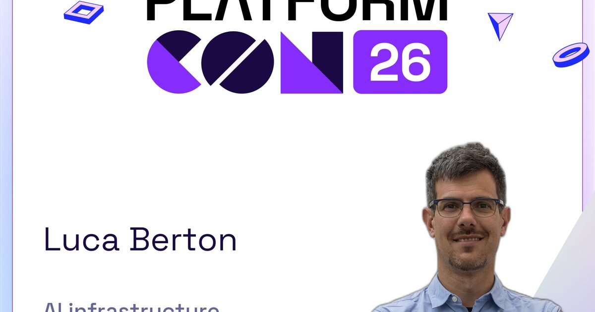 Luca Berton speaking at PlatformCon 2026 — AI infrastructure partner, Open Empower