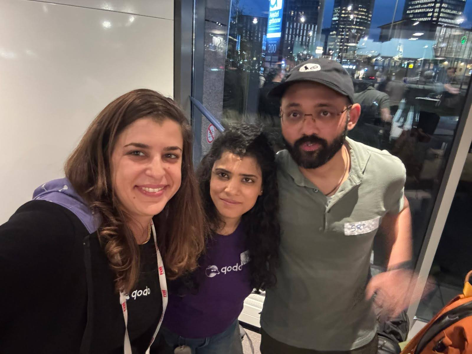 Qodo team at the meetup