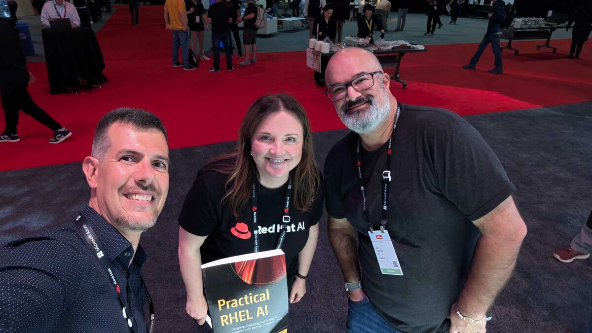 Red Hat AI team members with Practical RHEL AI