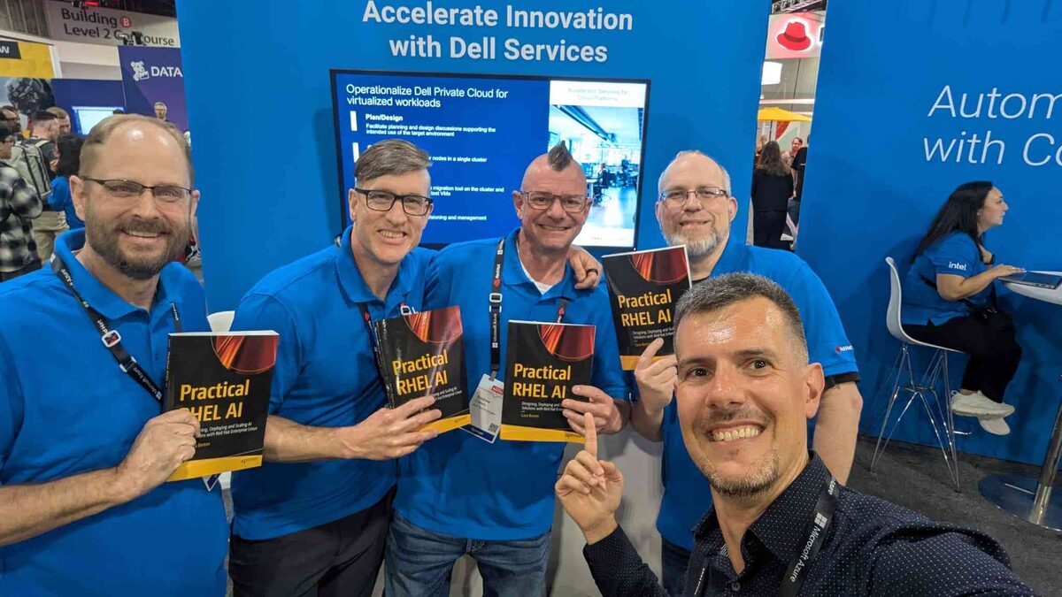 Red Hat AI team members with Practical RHEL AI