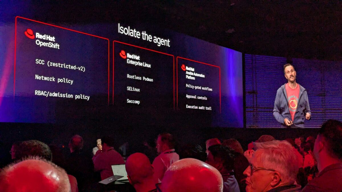 Isolate the Agent — security layers across OpenShift, RHEL, and Ansible