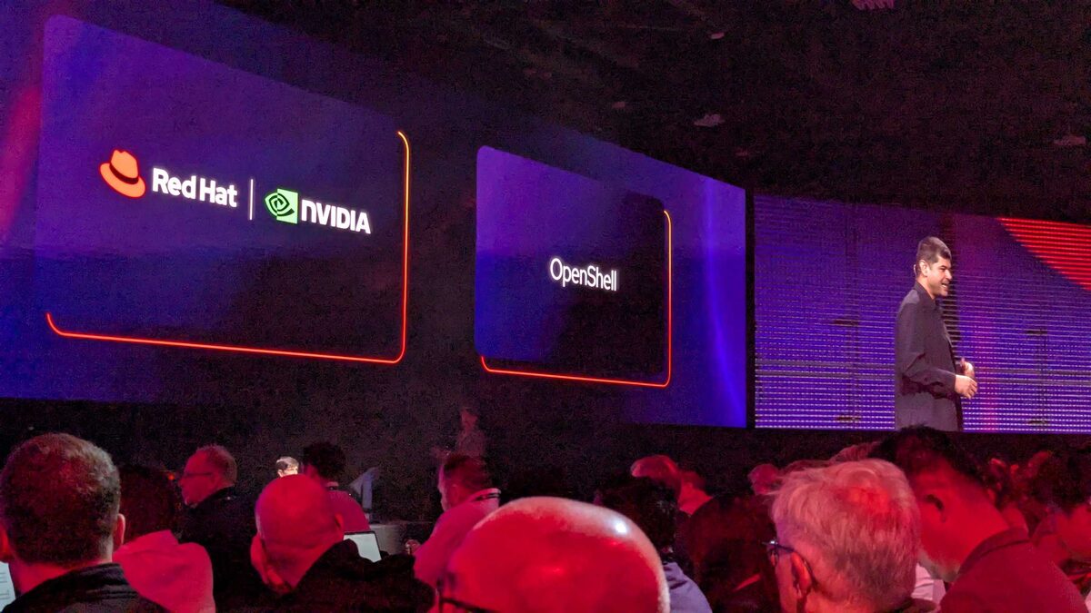 Red Hat and NVIDIA announce OpenShell on the keynote stage