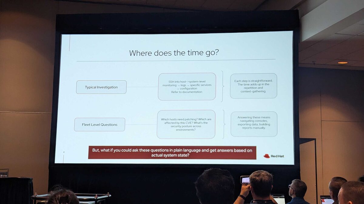 Where does the time go — typical investigation vs fleet level questions