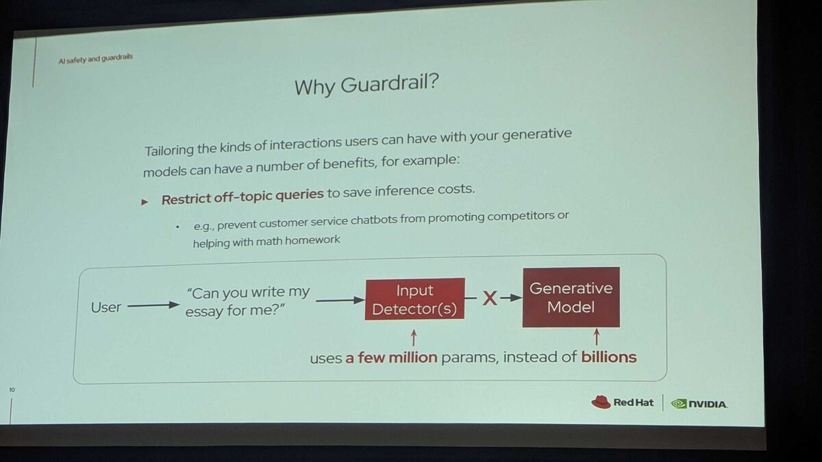 Why Guardrail β restrict off-topic queries to save inference costs, detectors use millions of params not billions
