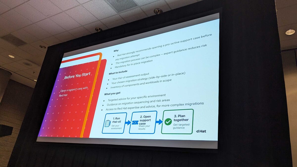 Before you start — open a proactive support case with Red Hat, 3-step workflow