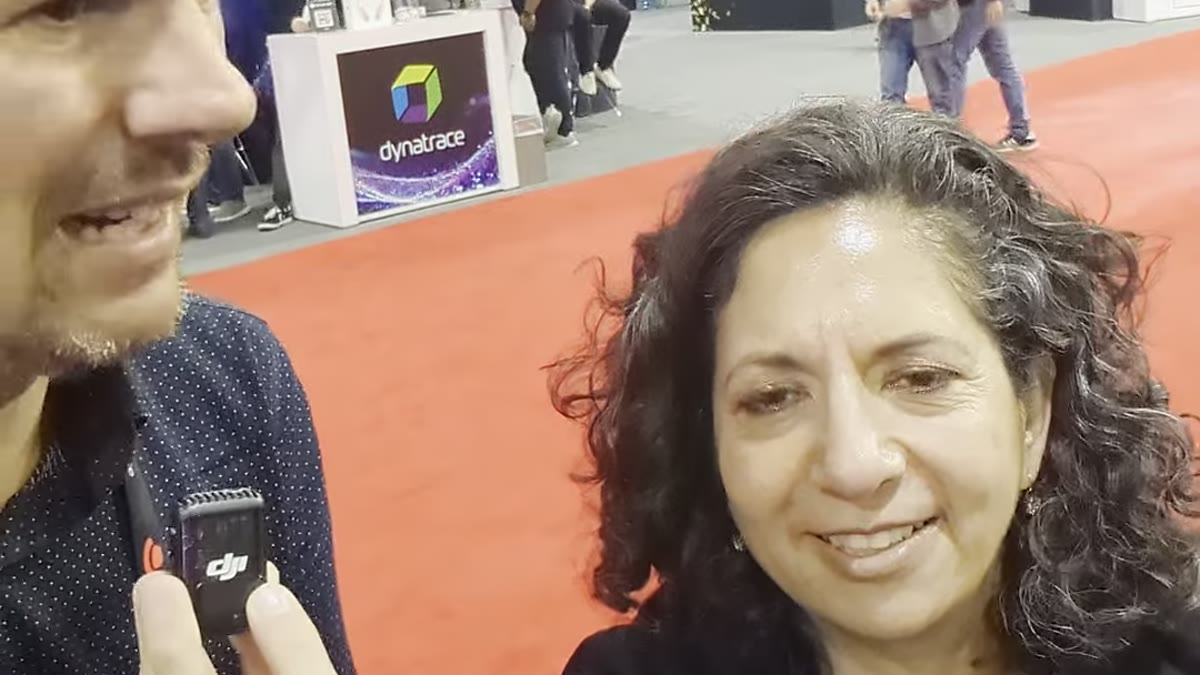 Shuchi Sharma, leader of Red Hat's Open Source and AI Program Office, with Luca Berton at Red Hat Summit 2026