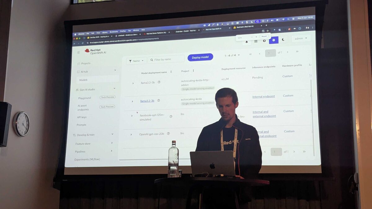 vLLM inference optimizations presentation at Red Hat Tech Day Netherlands 2026