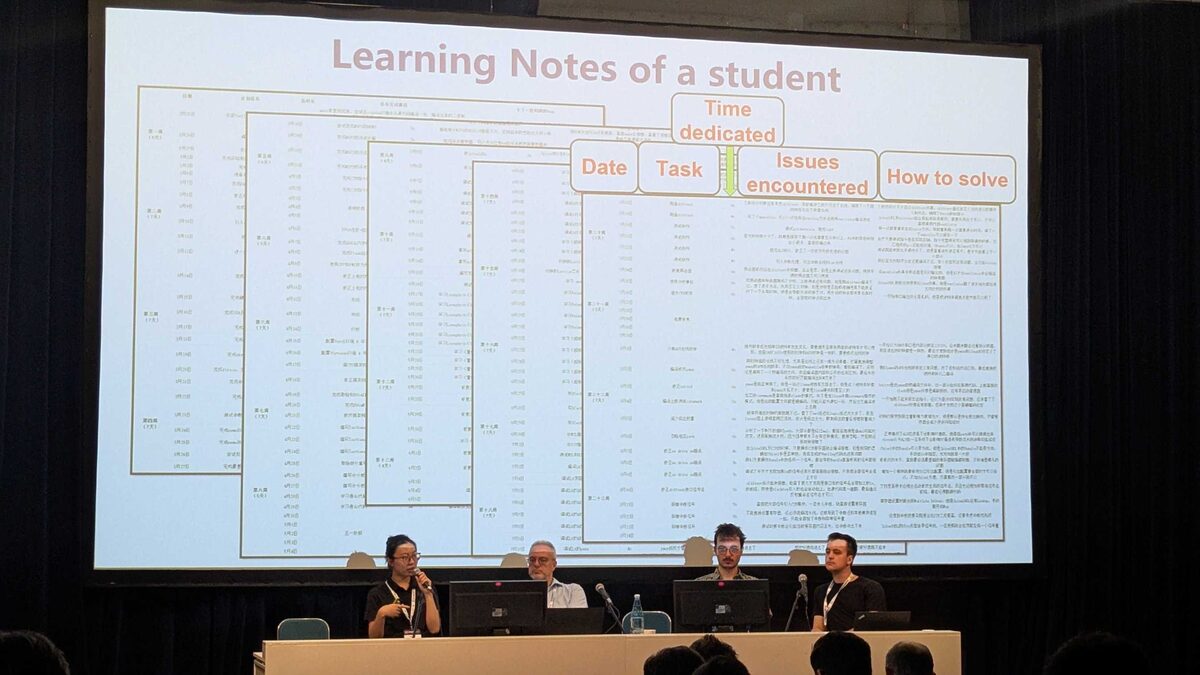 Learning Notes of a student — structured daily log with Date, Task, Time dedicated, Issues encountered, How to solve
