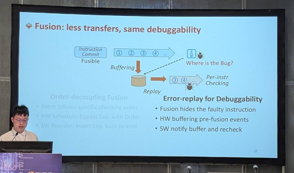 Slide "Fusion: less transfers, same debuggability" with error-replay for debuggability