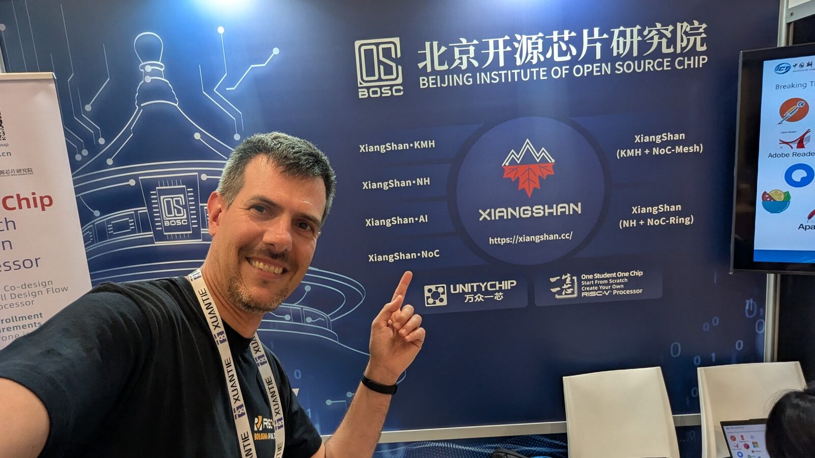 The BOSC and XiangShan booth at RISC-V Summit Europe 2026