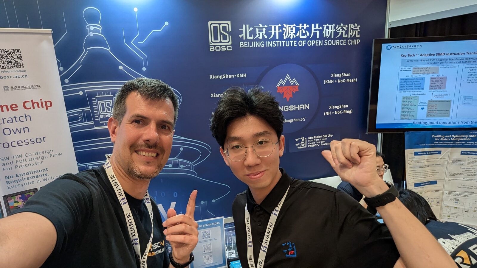 The BOSC XiangShan booth at RISC-V Summit Europe 2026