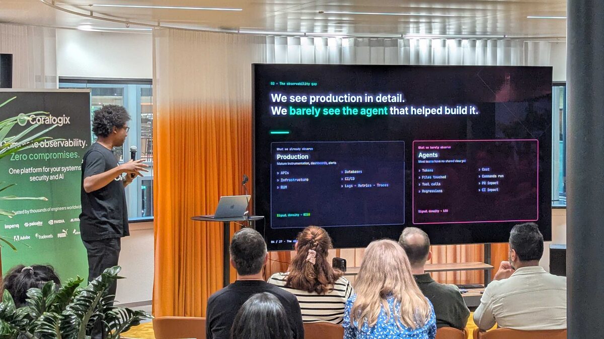 The observability gap — we see production in detail, we barely see the agent that helped build it