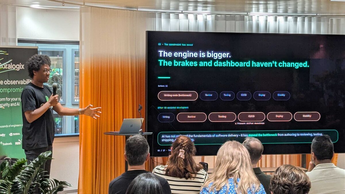 The engine is bigger, the brakes and dashboard have not changed — bottleneck shifted from writing to reviewing, testing, shipping