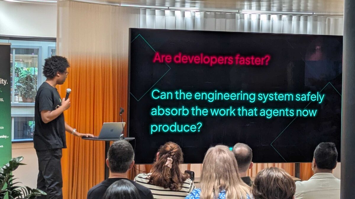 Are developers faster? Can the engineering system safely absorb the work that agents now produce?
