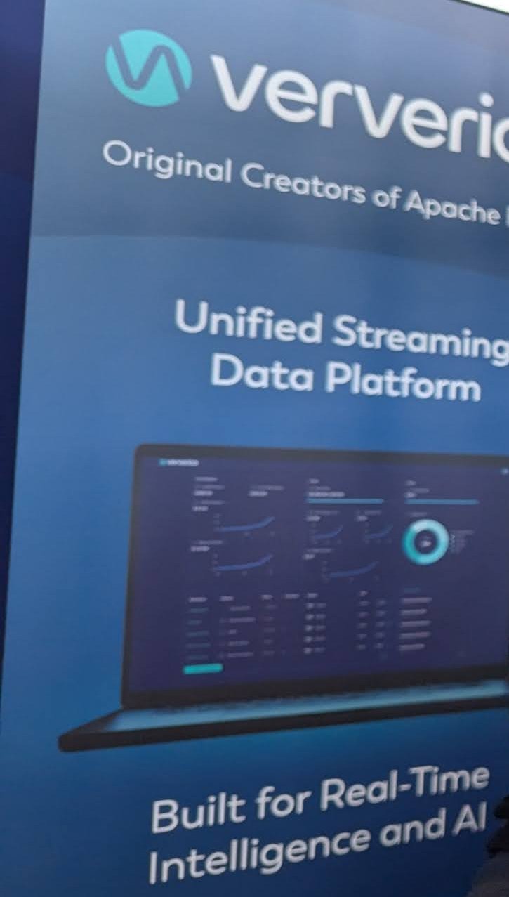 A Ververica roll-up banner: Original Creators of Apache Flink, Unified Streaming Data Platform, Built for Real-Time Intelligence and AI