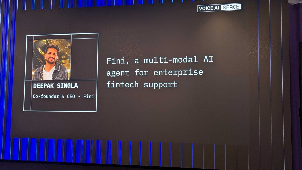 Deepak Singla — Co-founder and CEO of Fini — "Fini, a multi-modal AI agent for enterprise fintech support"