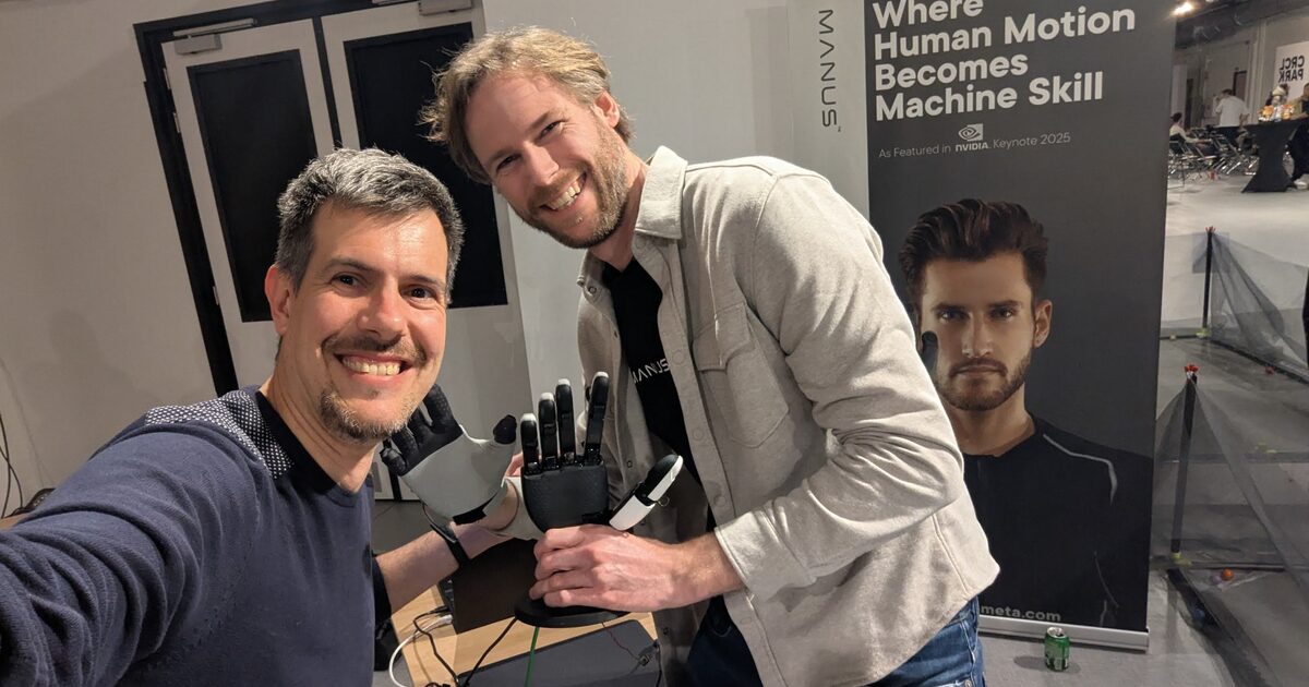 Luca Berton meeting Manus team - embodied intelligence and robotics