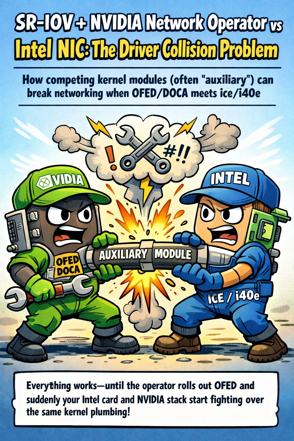 Cover for SR-IOV NVIDIA Network Operator vs Intel NIC
