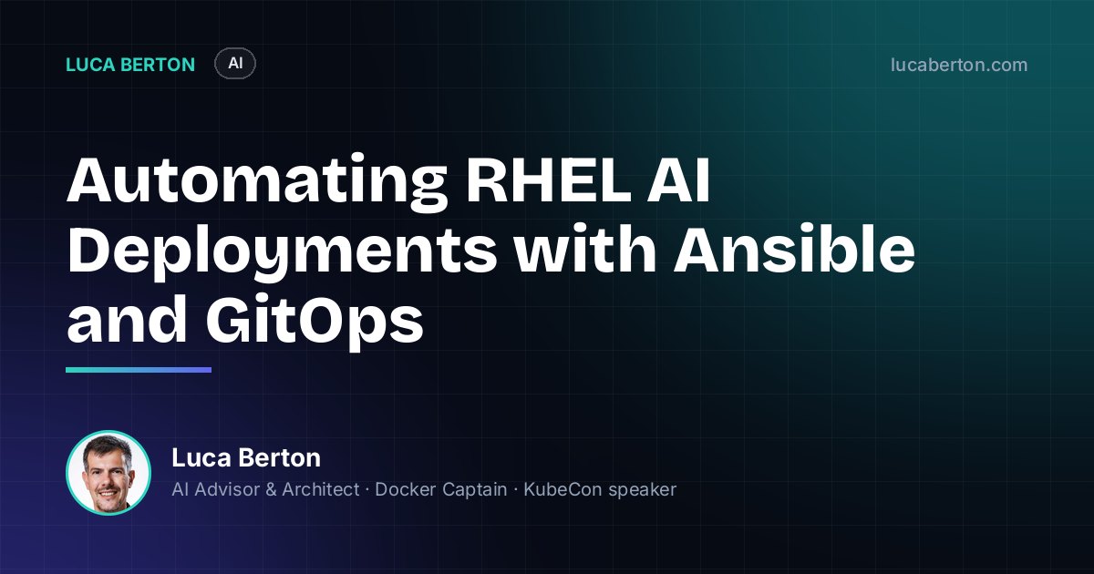 Automating RHEL AI Deployments with Ansible and GitOps