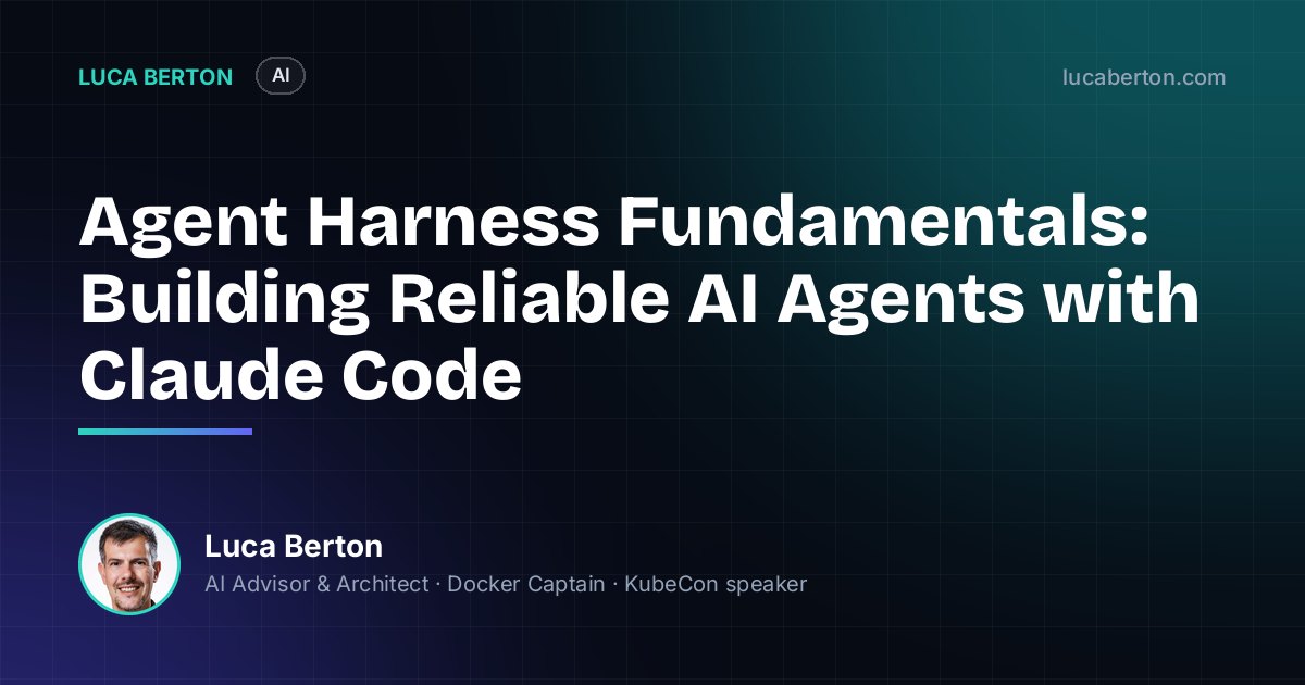 Agent Harness Fundamentals free webinar banner featuring Youssef Hosni and Luca Berton, October 11 at 10 AM ET