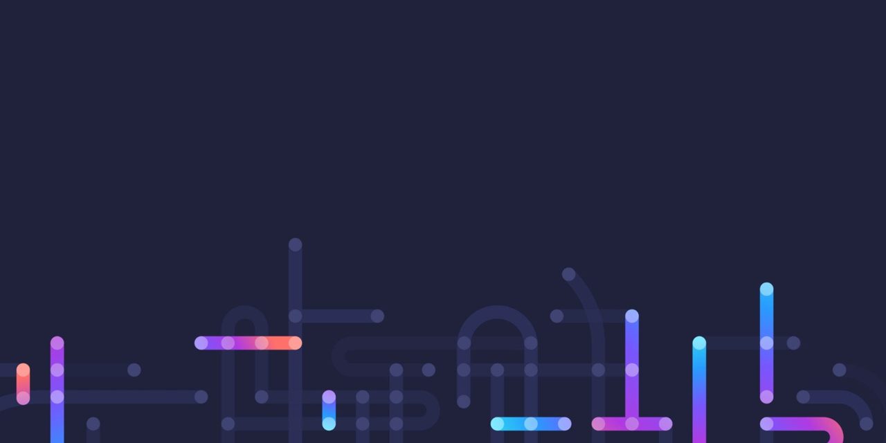 AGNTCon + MCPCon Europe 2026 official hero graphic showing an abstract connected network of nodes in blue, purple, and pink gradients on a dark navy background